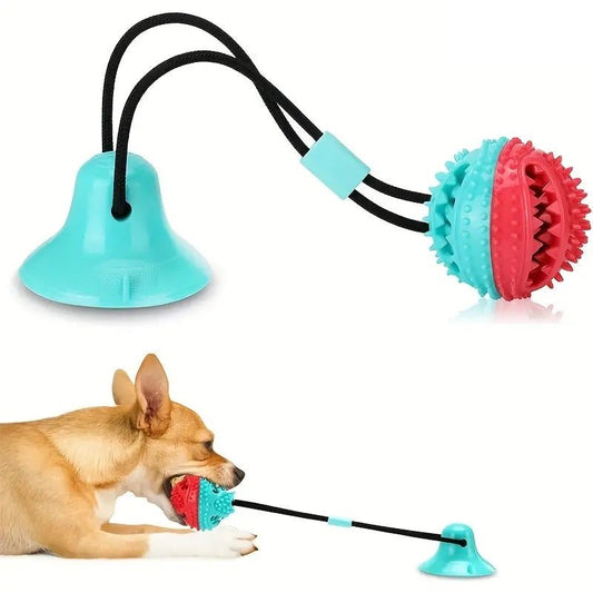 Dog Toys For Aggressive Chewers Interactive Teething Boredom And Stimulating Tug Of War Suction Cup Interactive Tug - of - War Dog Toy Treat Dispensing, Durable Thermoplastic Rubber Construction | Dog Toy from Globorislux